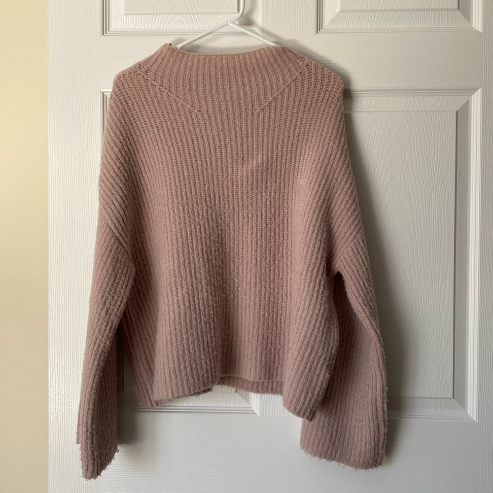2/$20 John + Jenn Dusty Rose High Neck Sweater